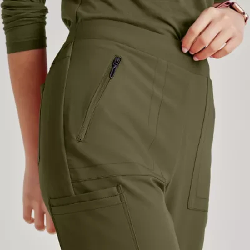 Barco Unify Bup601 Purpose 5-Pocket High-Rise Slim Leg Womens Stretch Fabric Moisture Wicking Scrub Pant