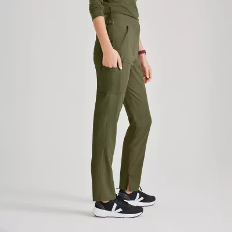 Barco Unify Bup601 Purpose 5-Pocket High-Rise Slim Leg Womens Stretch Fabric Moisture Wicking Scrub Pant