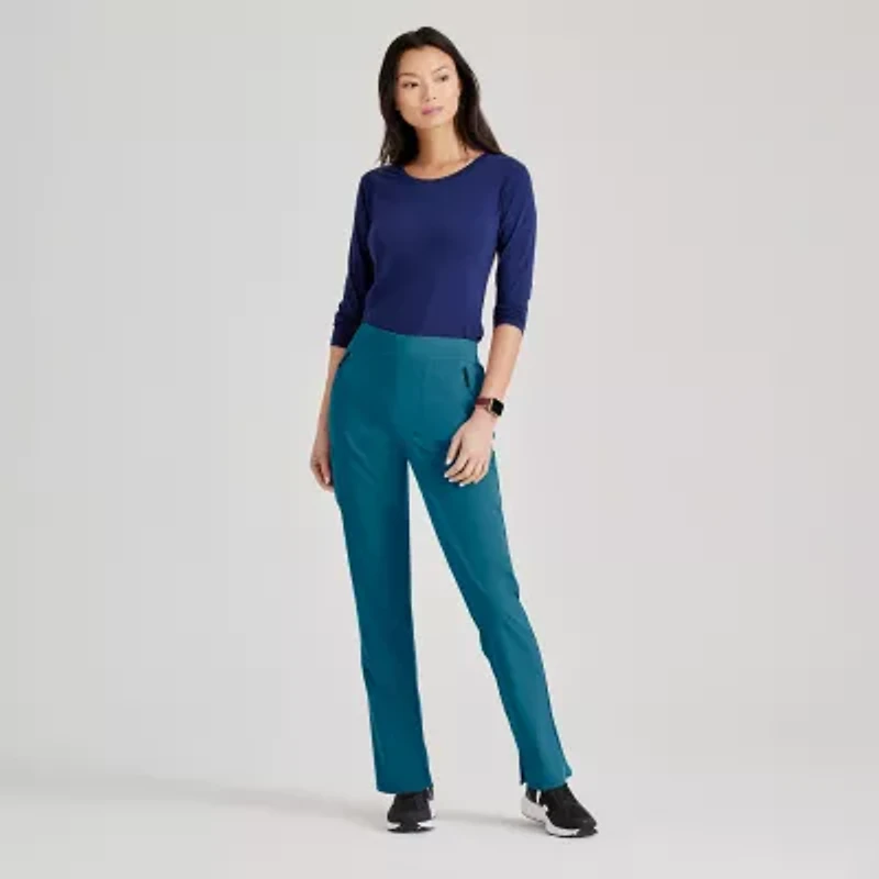 Barco Unify Bup601 Purpose 5-Pocket High-Rise Slim Leg Womens Stretch Fabric Moisture Wicking Scrub Pant
