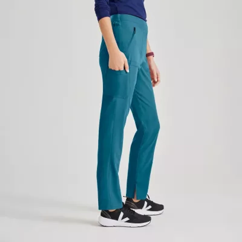 Barco Unify Bup601 Purpose 5-Pocket High-Rise Slim Leg Womens Stretch Fabric Moisture Wicking Scrub Pant