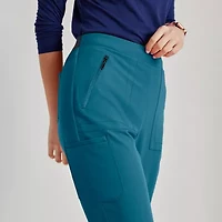 Barco Unify Bup601 Purpose 5-Pocket High-Rise Slim Leg Womens Plus Tall Stretch Fabric Moisture Wicking Scrub Pant