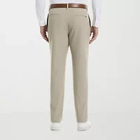 Savane Techworks Performance Mens Straight Fit Dress Flat Front Pant