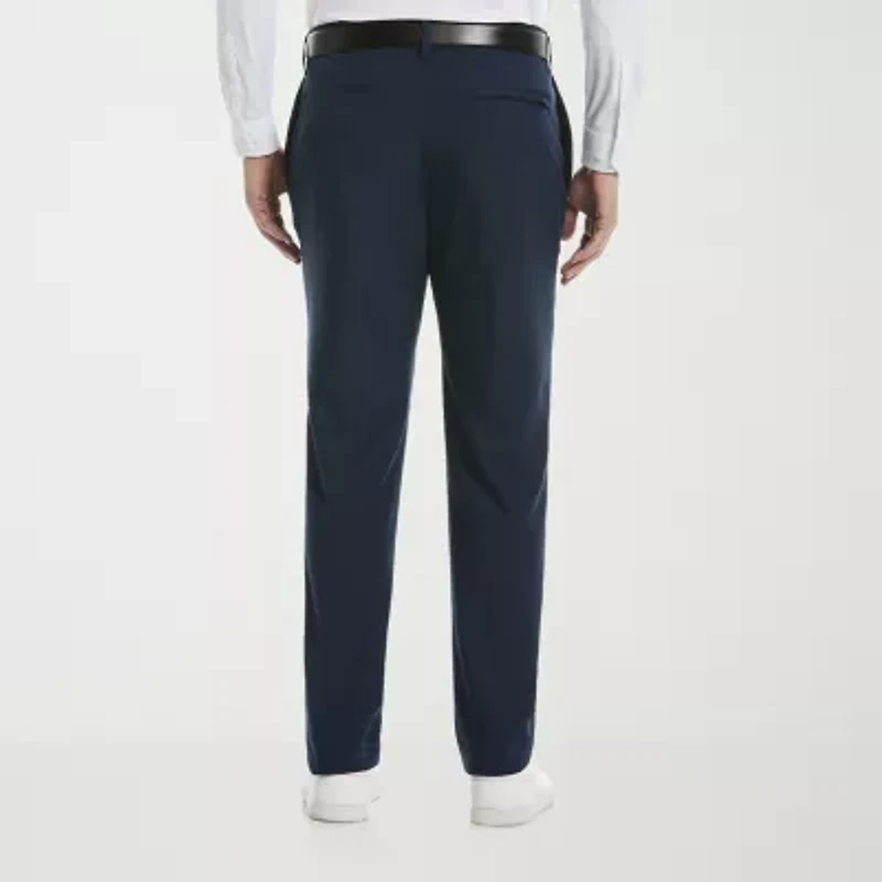 Savane Techworks Performance Mens Straight Fit Dress Flat Front Pant