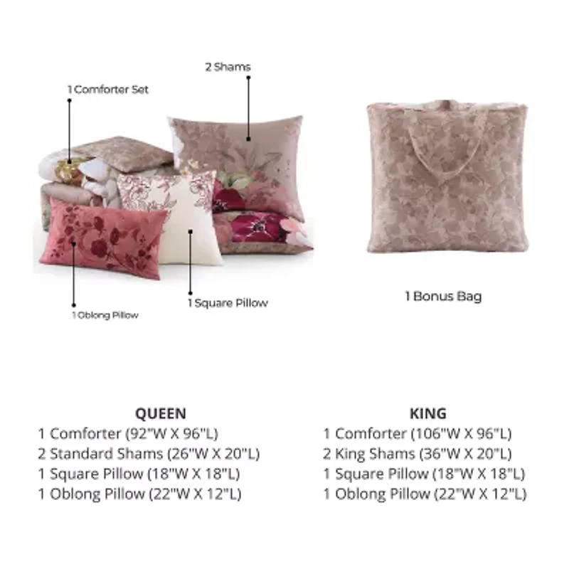 Bebejan Florence 5-pc. Midweight Reversible Comforter Set