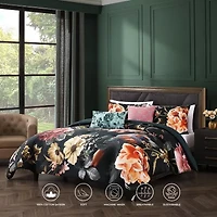 Bebejan Botanical Bird 5-pc. Midweight Reversible Comforter Set