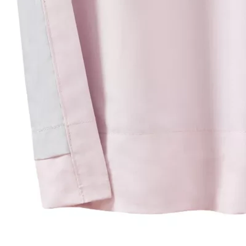 INK+IVY Kids Angie Ruffle Rod Pocket Back Tab 100% Blackout Single Curtain Panel