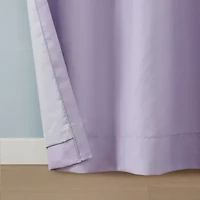 INK+IVY Kids Holly Pom Pom Rod Pocket Back Tab 100% Blackout Single Curtain Panel