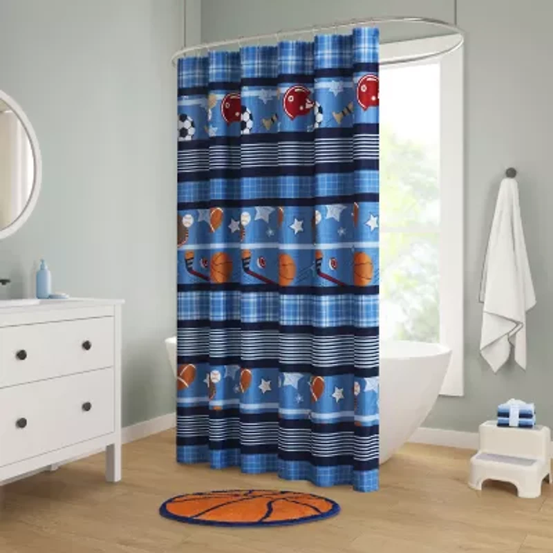 INK+IVY Kids All Star Sports Shower Curtain