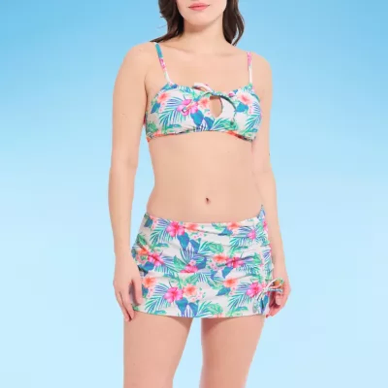 Decree Womens Adjustable Straps Juniors Bralette Bikini Swimsuit Top