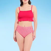 Decree Womens Adjustable Straps Juniors Bralette Bikini Swimsuit Top