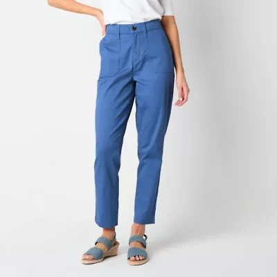 St. John's Bay Womens Slim Flat Front Pant