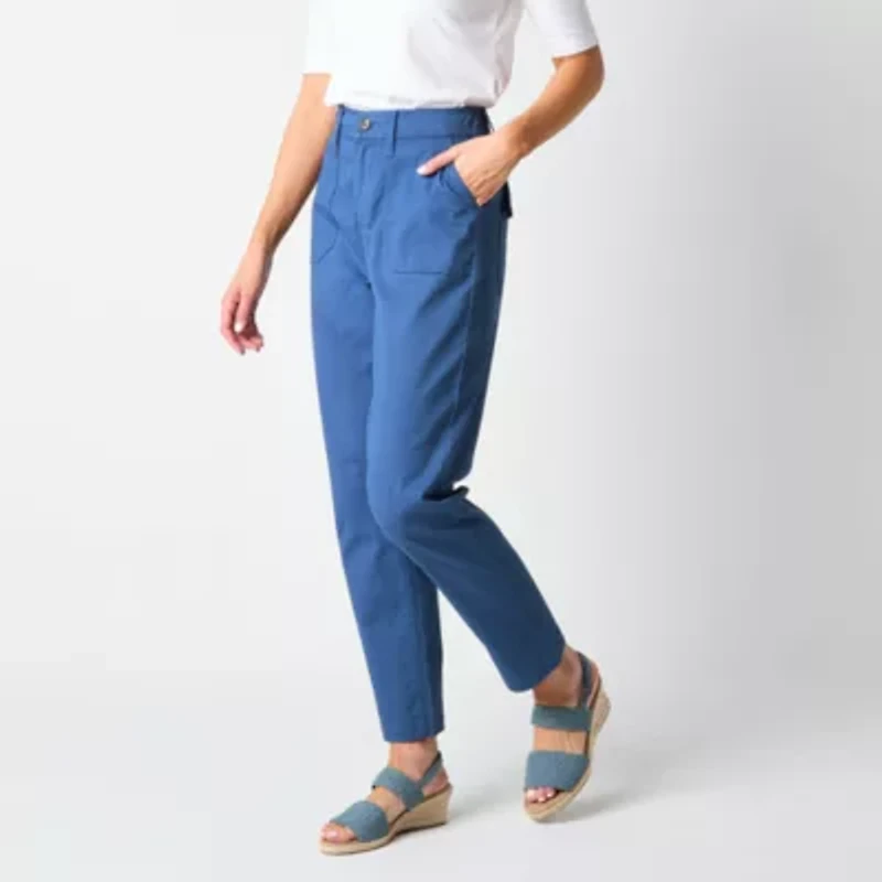 St. John's Bay Womens Slim Flat Front Pant