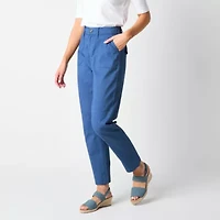 St. John's Bay Womens Slim Flat Front Pant