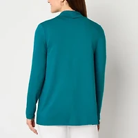 Liz Claiborne Womens Long Sleeve Open Front Cardigan