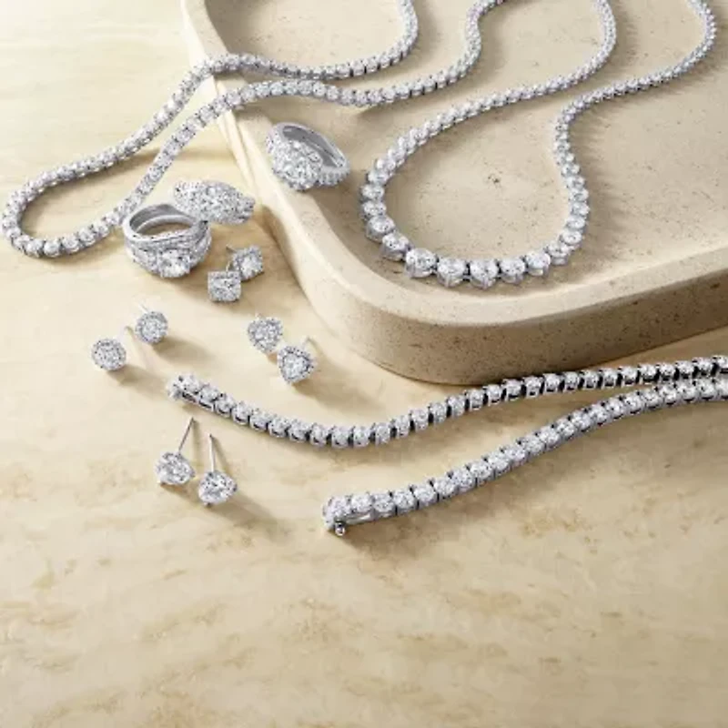 DiamonArt® 10 CT. T.W. Cubic Zirconia Earring and Bracelet Set