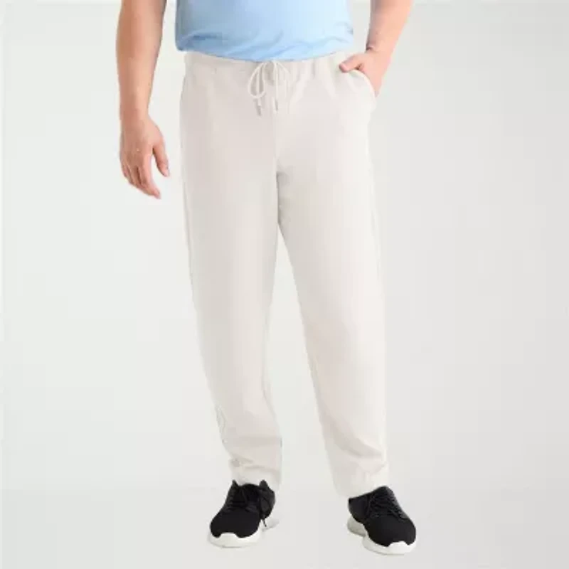 Xersion French Terry Mens Drawstring Waist Straight Mid Rise Loose Fit Sweatpant