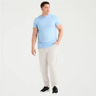 Xersion French Terry Mens Drawstring Waist Straight Mid Rise Loose Fit Sweatpant