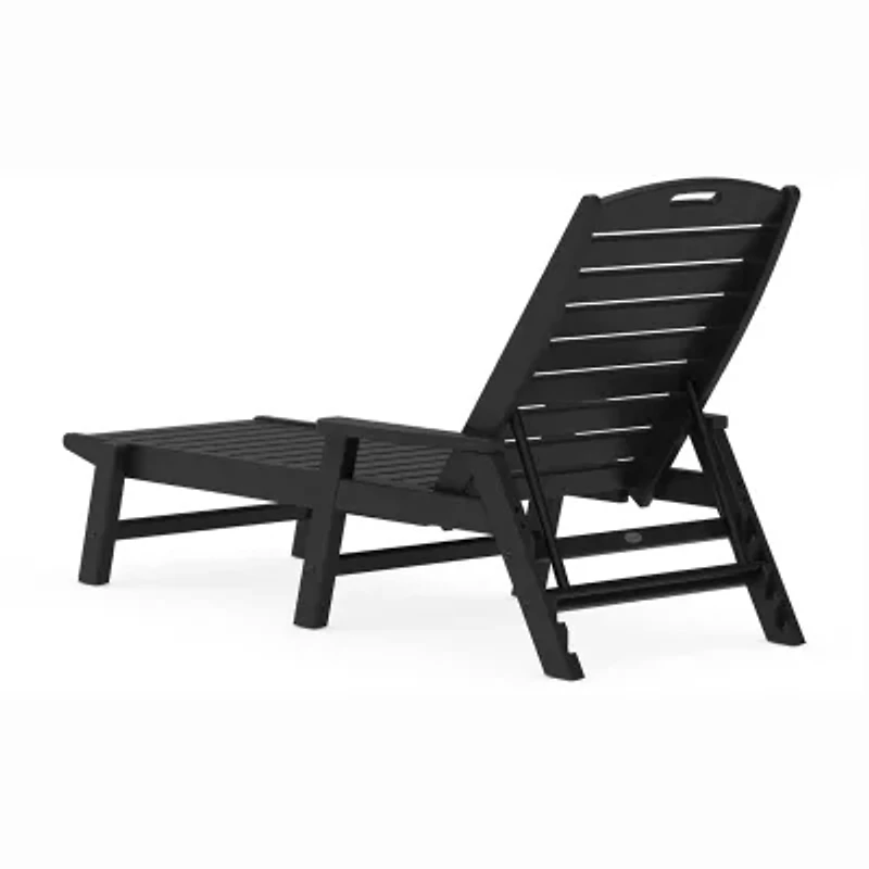 Martha Stewart by POLYWOOD® Nautical Chaise With Arms Lounge Chair