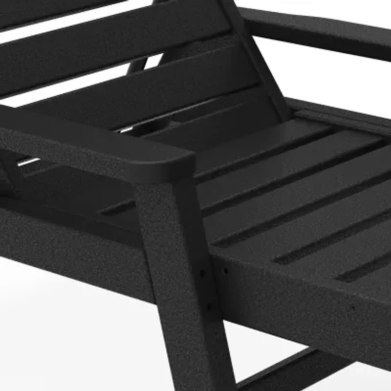 Martha Stewart by POLYWOOD® Nautical Chaise With Arms Lounge Chair