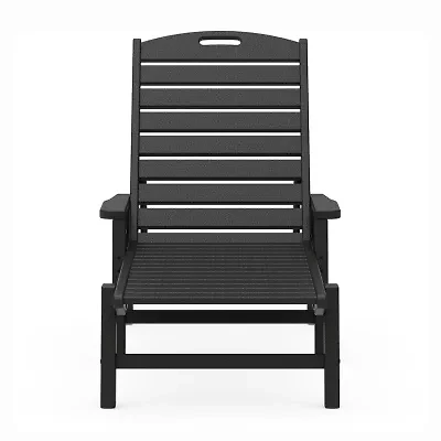 Martha Stewart by POLYWOOD® Nautical Chaise With Arms Lounge Chair