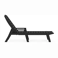 Martha Stewart by POLYWOOD® Nautical Chaise With Arms Lounge Chair