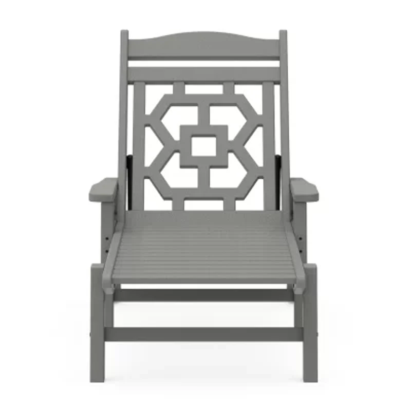 Martha Stewart by POLYWOOD® Chinoiserie Chaise Lounge Chair