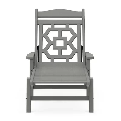 Martha Stewart by POLYWOOD® Chinoiserie Chaise Lounge Chair