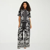 Premier Amour Womens Short Sleeve Blouse