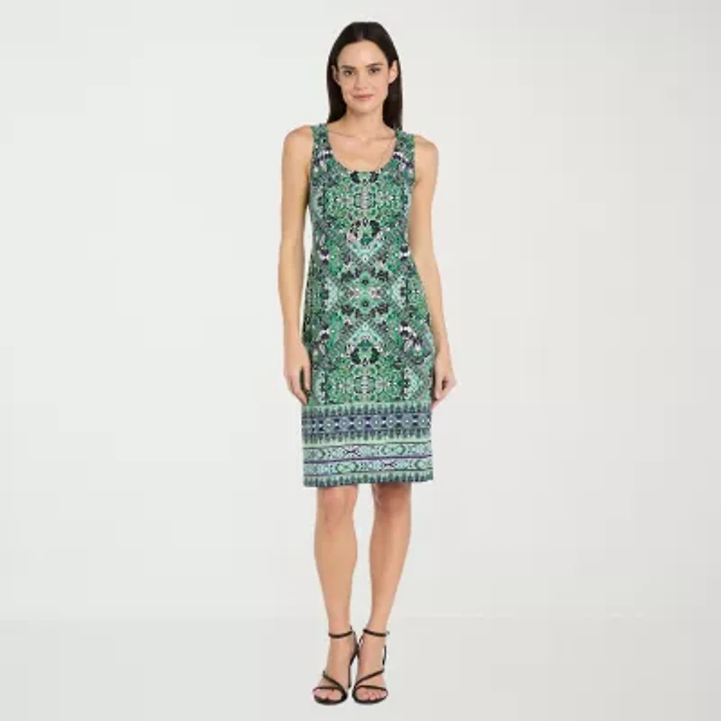 R & M Richards Womens Medallion Jacket Dress