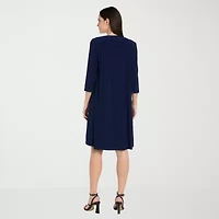 R & M Richards Womens Medallion Jacket Dress