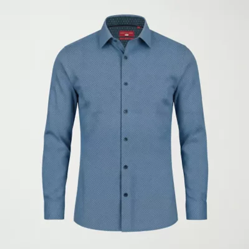 Report Collection Mens Modern Fit Easy Care Long Sleeve Dress Shirt