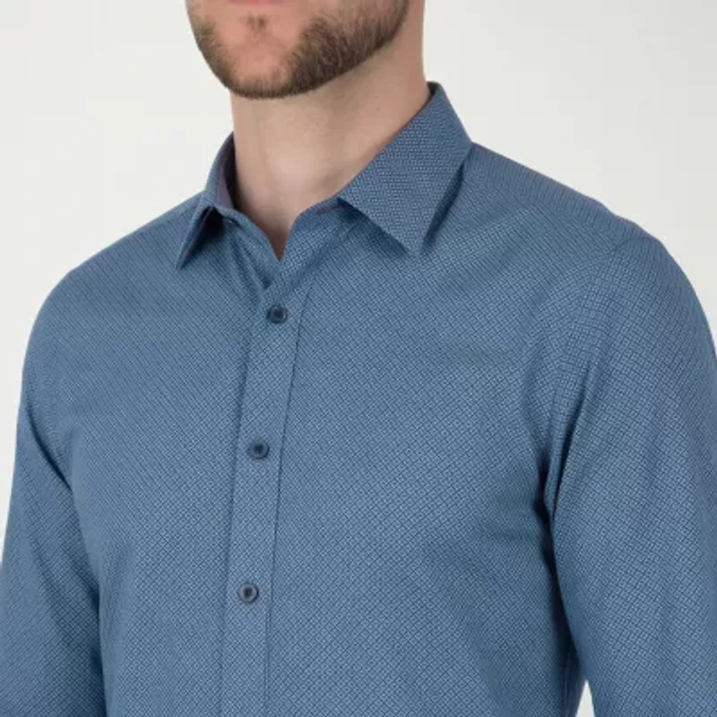 Report Collection Mens Modern Fit Easy Care Long Sleeve Dress Shirt