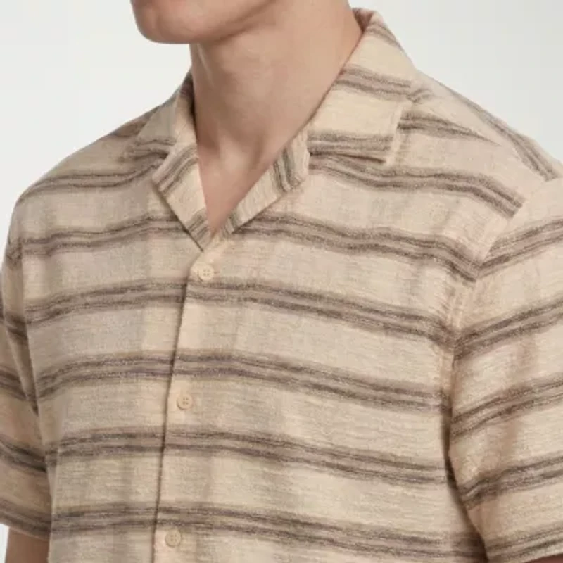 Report Collection Knit Mens Short Sleeve Camp Shirt