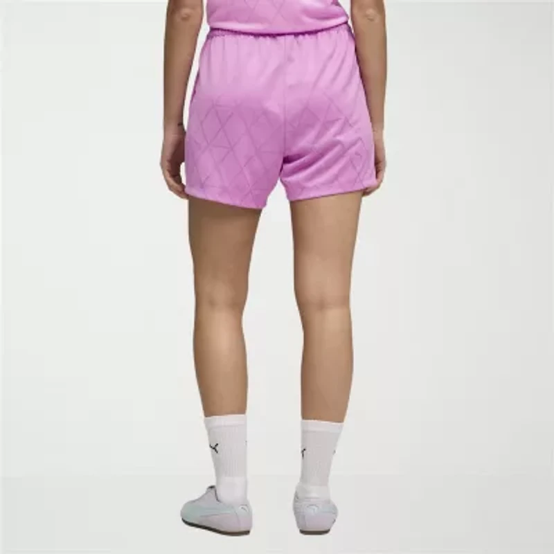 PUMA Womens 4" High Rise Adjustable Waist Drawstring Soccer Short