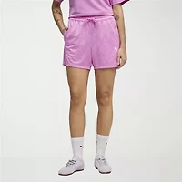 PUMA Womens 4" High Rise Adjustable Waist Drawstring Soccer Short