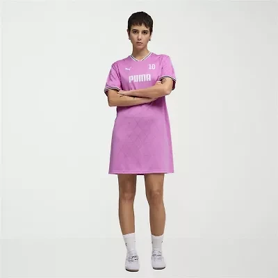 PUMA Womens Short Sleeve Active Shirt Dress