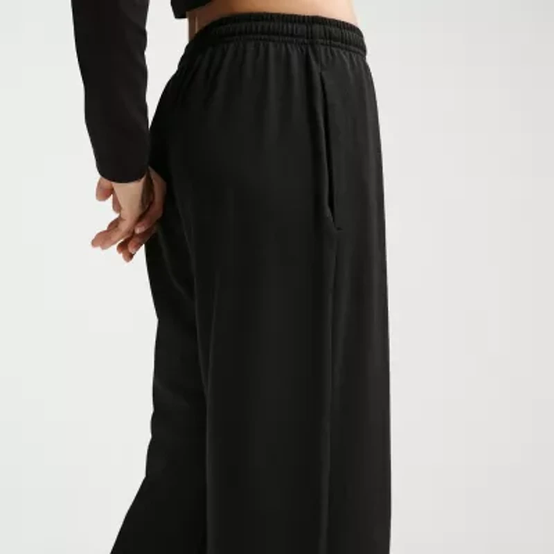 Nike Womens Drawstring Waist Lightweight Moisture Wicking Straight Sweatpant