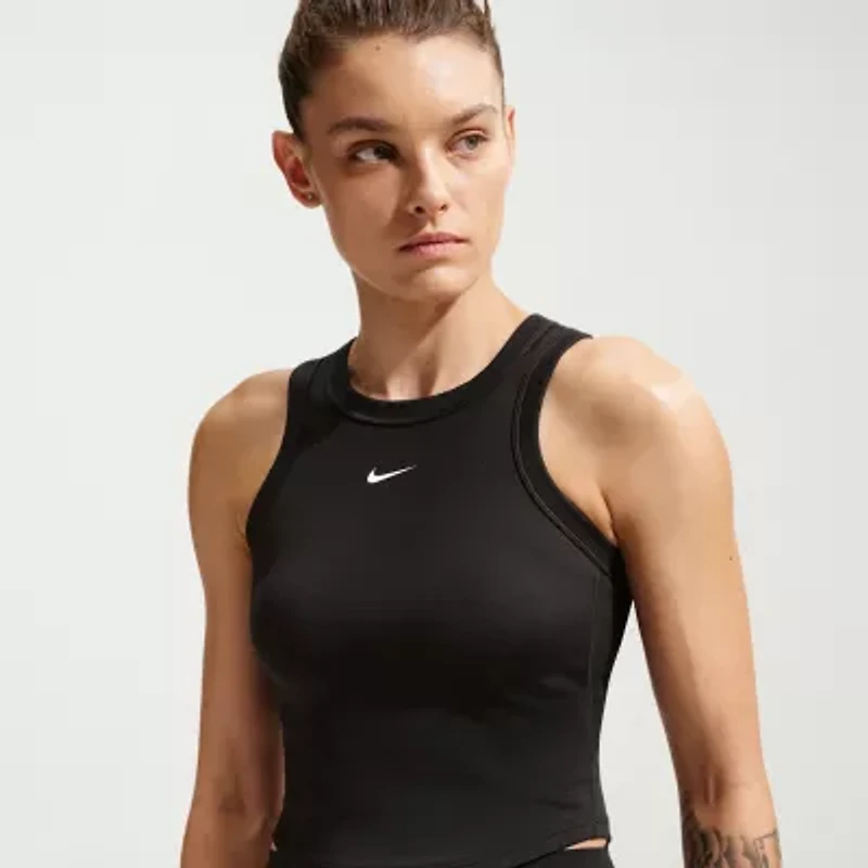Nike Womens High Neck Sleeveless Active Tank Top