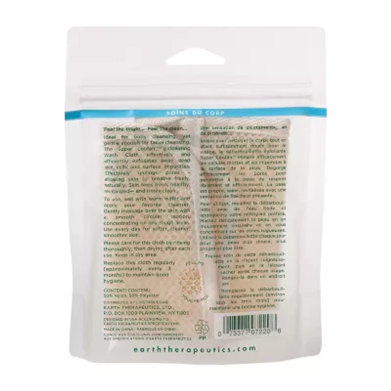 Earth Therapeutics Exfoliating Loofah Washcloth Loofah Sponge