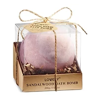 Lovery Sandalwood Handmade Bath Bomb - 7oz Extra Large Bath Fizzy