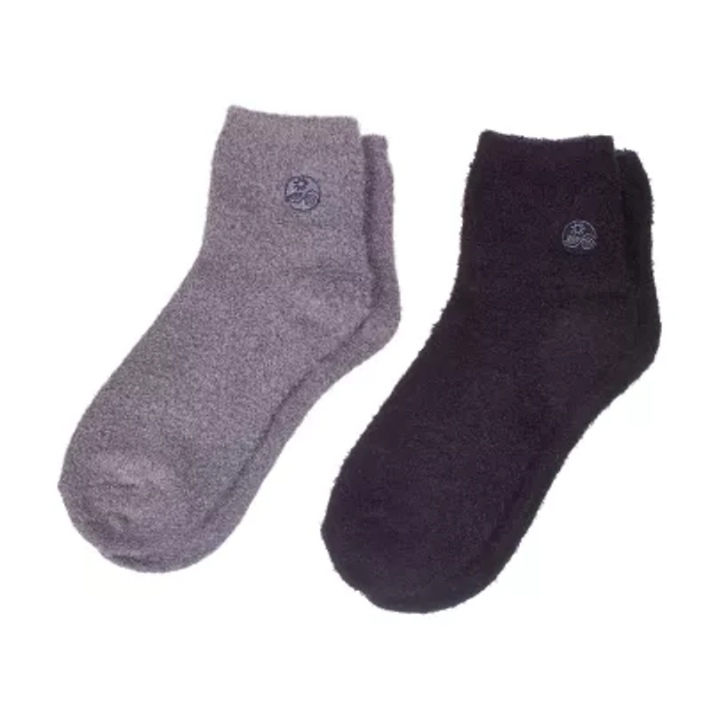 Earth Therapeutics Grey & Black Aloe Moisturizing Socks