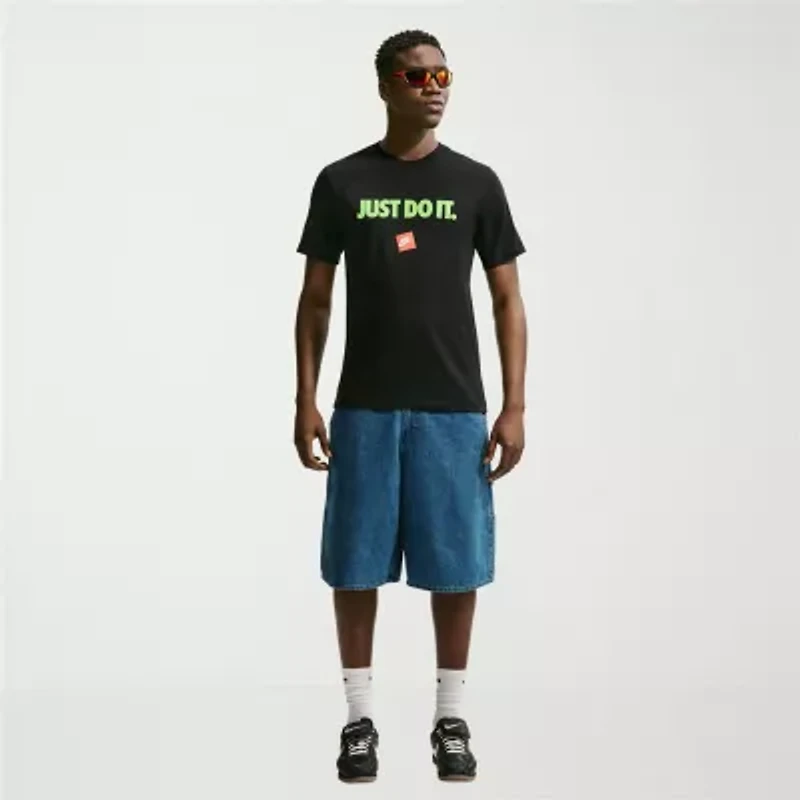 Nike Just Do It Mens Crew Neck Short Sleeve Classic Fit Graphic T-Shirt