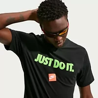 Nike Just Do It Mens Crew Neck Short Sleeve Classic Fit Graphic T-Shirt