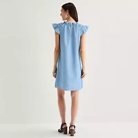 Isabel & Nina Womens Short Sleeve Shift Dress