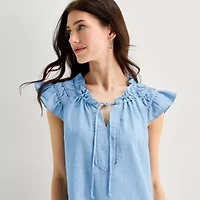 Isabel & Nina Womens Short Sleeve Shift Dress