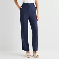by&by Womens Juniors Straight Flat Front Pant