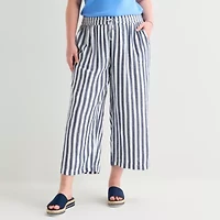 St. John's Bay Womens Plus Straight Cropped Pant