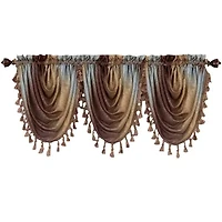 Ombre Rod Pocket Waterfall Valance