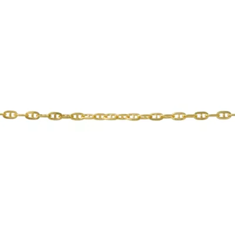 Womens 14K Gold 18 Inch Mariner Chain Necklace