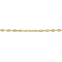 Womens 14K Gold 18 Inch Mariner Chain Necklace